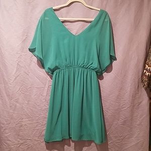 Flowy teal/green dress